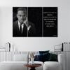 3 paneles malcom x quote canvas art