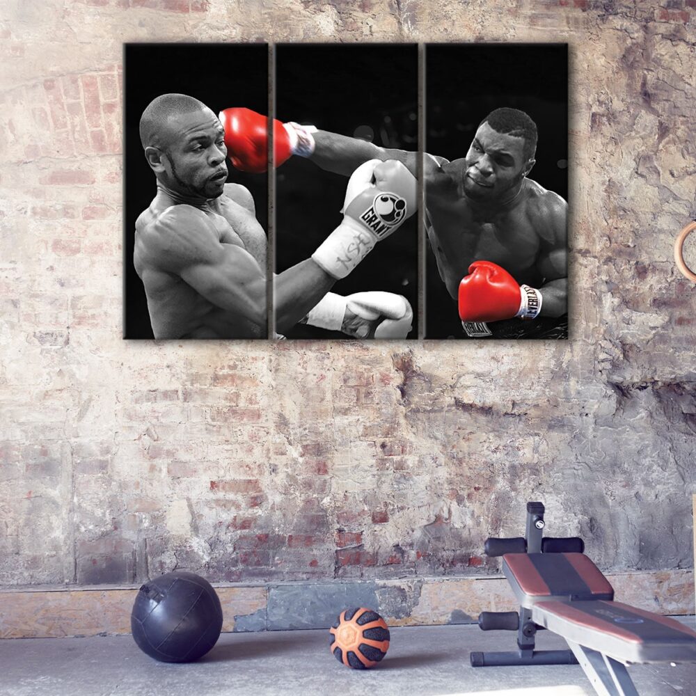 3 panele mike tyson boxen leinwand kunst