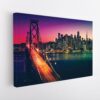 Toile tendue : le pont de la baie de San Francisco la nuit