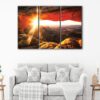3 panneaux canyonlands national park canvas art