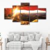 5 panneaux canyonlands national park canvas art