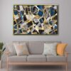 cracked glass floating frame canvas