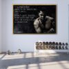 muhammad ali citation cadre flottant toile
