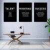 success motivational wall art