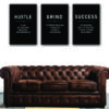 Hustle Motivation wall art