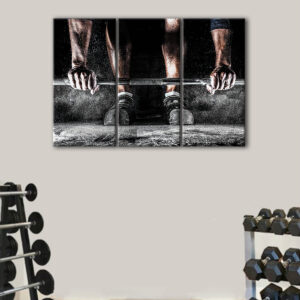 3 panneaux motivation crossfit canvas art