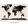 Carte du monde détaillée en bois moderne