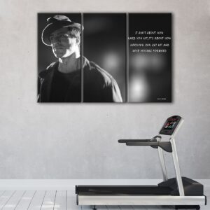 3 panneaux rocky movie quote canvas art
