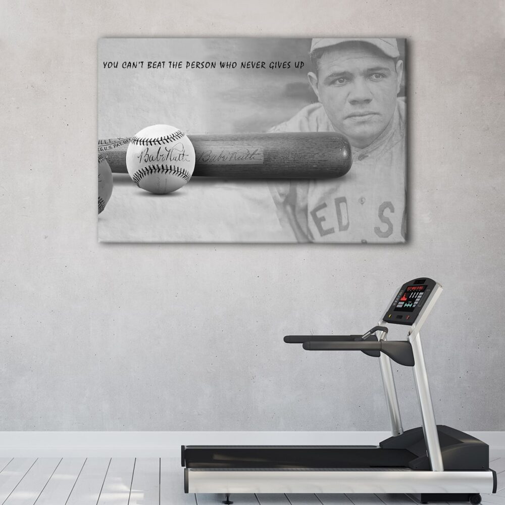 1 panneaux babe ruth basebal canvas art