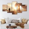 5 panels mad max canvas art