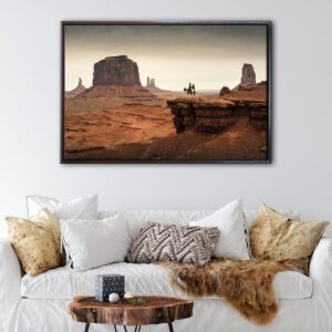 western cowboys lienzo con bastidor flotante