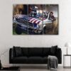 3 panneaux président ronald reagan canvas art