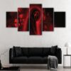 Toile d'art 5 panneaux scream horror