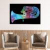 1 panels watercolor trumpet canvas art
