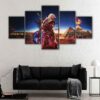 5 panneaux assassins creed pyramide canvas art