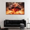 1 panels apocalyptic explosion canvas art
