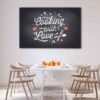 1 panels cooking with love canvas art