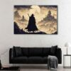 1 panneaux le dernier guerrier toile art