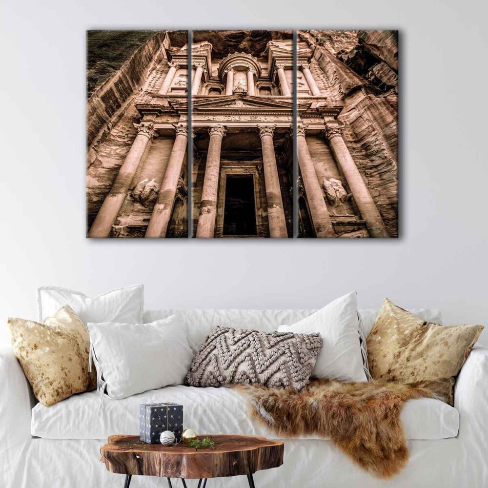 3 panneaux petra jordan canvas art