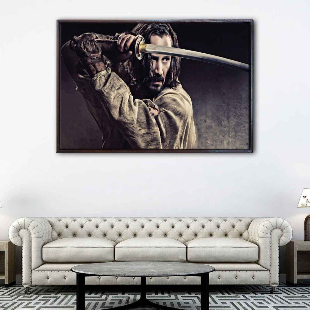 ronin 47 lienzo con bastidor flotante
