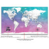 Carte du monde détaillée de l'aquarelle