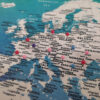 Carte du monde en aquarelle - europe zoom