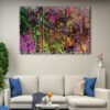 3 panels abstract painting canvas art