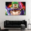 3 panneaux renault zoro swords canvas art