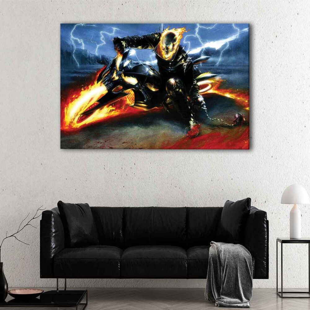 1 panel ghost rider canvas art
