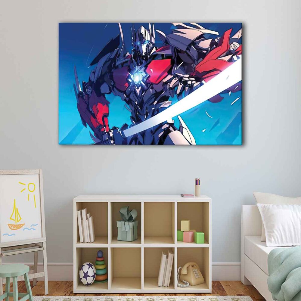 1 panel optimus prime comics canvas art