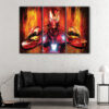 3 panneaux iron man painting canvas art