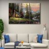 3 panels peaceful retreat canvas art-min
