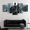 5 panels batman and catwoman canvas art