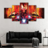 5 panneaux iron man painting canvas art