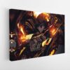 sung jinwoo fury stretched canvas