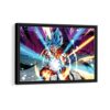 ultimate super saiyan framed canvas black frame
