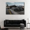 1 panel black bugatti chiron canvas art