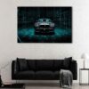 1 panel black rolls royce canvas art