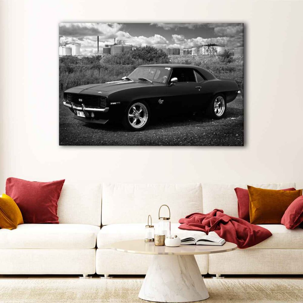 1 panel chevy camaro ss canvas art