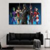3 panels fortnite justice league canvas art