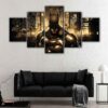 5 panels batman fury canvas art