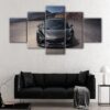 5 paneles negro mclaren artura lienzo arte
