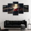 5 panneaux ferrari supercars canvas art