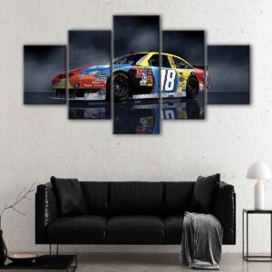 5 paneles toyota camry nascar canvas art