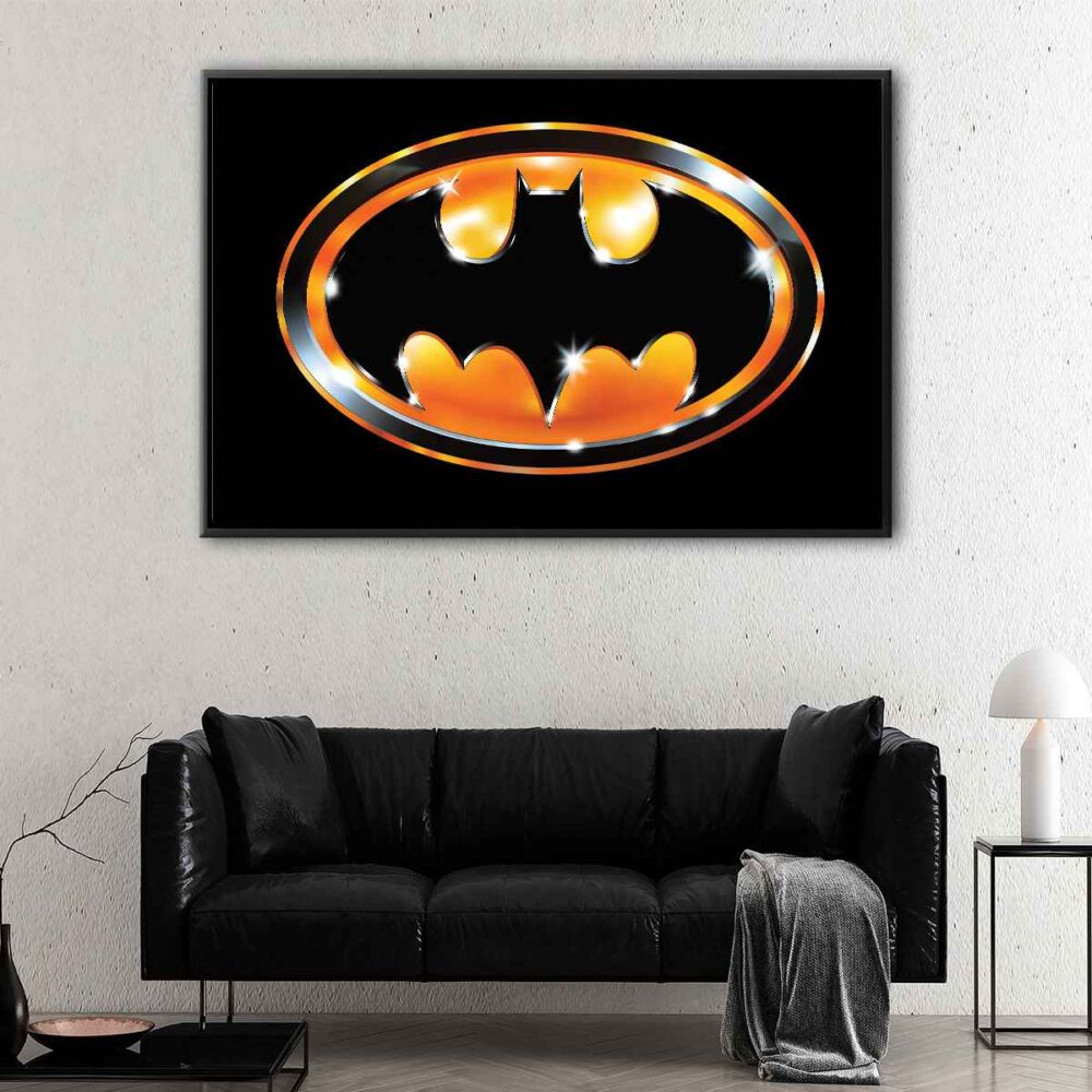 bat signal floating frame canvas