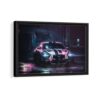 furious ford mustang framed canvas black frame