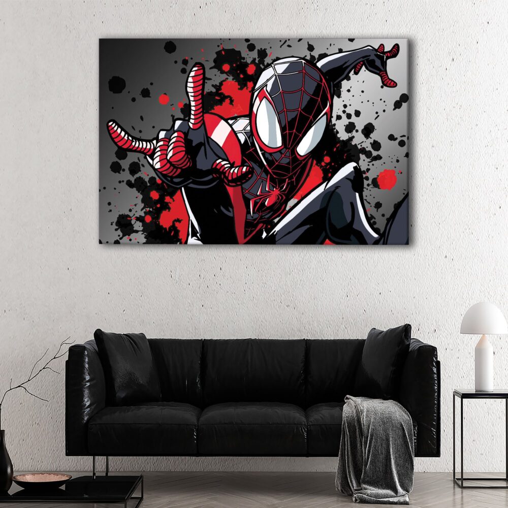 1 panneau miles morales spider man canvas art