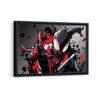 miles morales spider man toile encadrée cadre noir