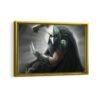 shredder framed canvas gold frame