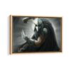 shredder framed canvas natural beige
